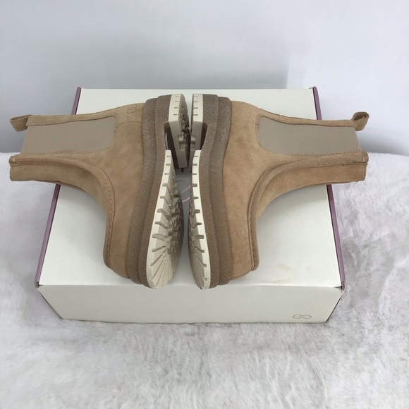 CALIA SAMIE Moc Toe Pull-On Style Suede Leather Boots NWT Tan Winter Size 7 - Picture 7 of 12